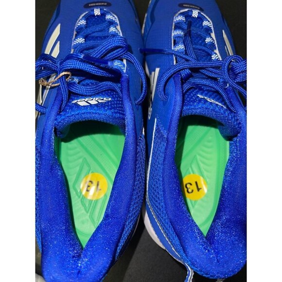 NEW! Adidas Ion 7 Baseball Cleats Royal Blue White Lightweight Men's Size 13 - Picture 7 of 9